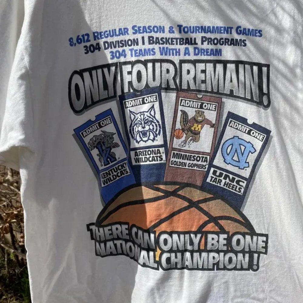 8612 Ncaa Final Four College Basketball Only Four Remain Kentucky Arizona Shirt